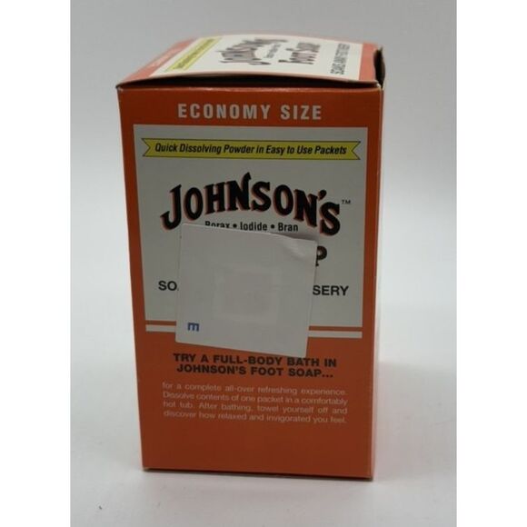 Johnson's Foot Soap Quick Dissolving Powder Economy 7 Packets Discontinued - Picture 3 of 5